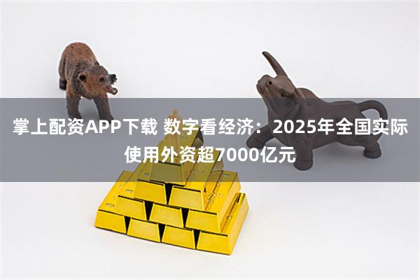 掌上配资APP下载 数字看经济：2025年全国实际使用外资超7000亿元