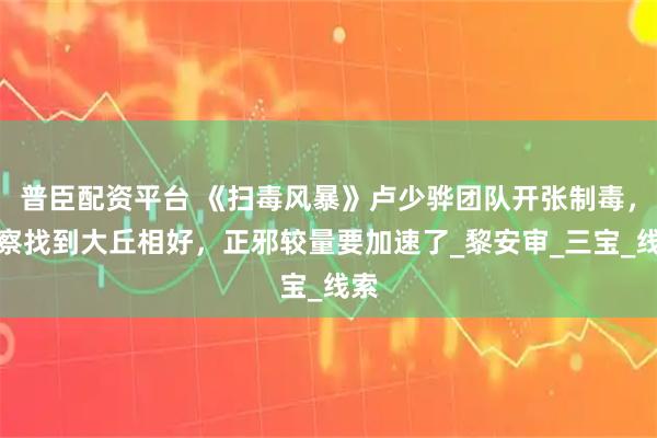 普臣配资平台 《扫毒风暴》卢少骅团队开张制毒，警察找到大丘相好，正邪较量要加速了_黎安审_三宝_线索