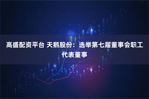 高盛配资平台 天鹅股份：选举第七届董事会职工代表董事